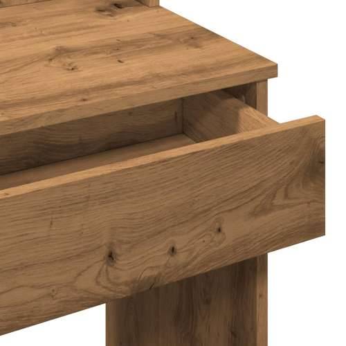 Toaletni stol s LED svjetlima Artisan hrast 96x40x142 cm - hrast artisan 1 Cijena