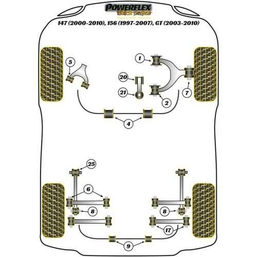 Silentblock Powerflex PFR1-819-14 Armatura Cijena