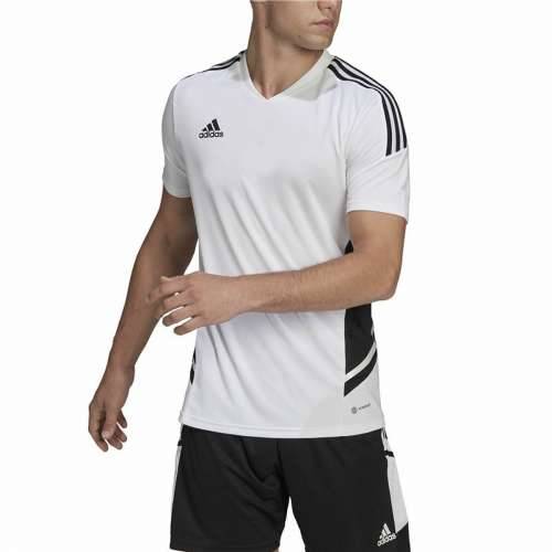 Muški Nogometni Dres Kratkih Rukava Adidas Con22 Bijela Cijena