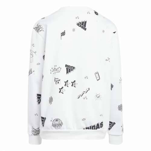 Gornji Dio Trenirke bez Kapuljače za Djevojčice Adidas Jg Bluv Q3Sweat Bijela Cijena