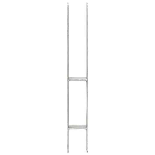 Sidra za ogradu 6 kom srebrna 7 x 6 x 60 cm pocinčani čelik - 7 x 6 x 60 cm 6 Cijena