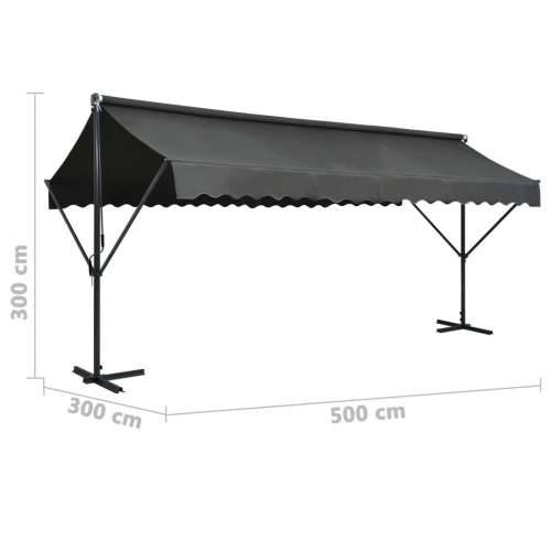 Samostojeća tenda 500 x 300 cm antracit Antracit 5 x 3 m 1 Cijena