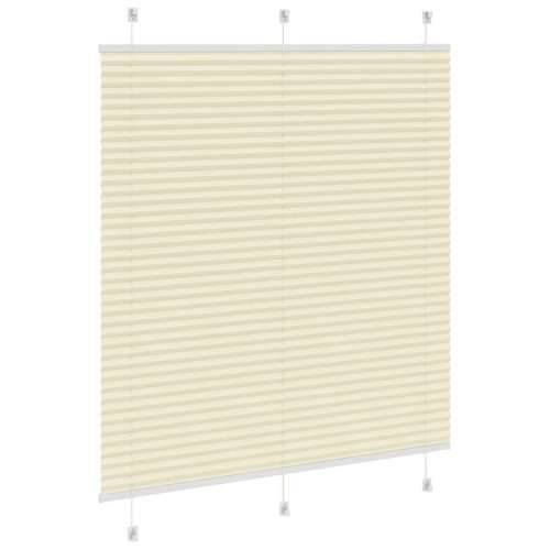 Plisirana roleta krem 115x100 cm širina tkanine 114,4 cm - Krema 115 x 100 cm Cijena