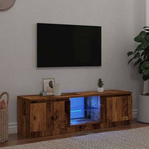 TV ormarić LED boja drva 140x40x35,5 cm konstruirano drvo - Staro drvo 140 x 40 x 36 cm 1 Cijena
