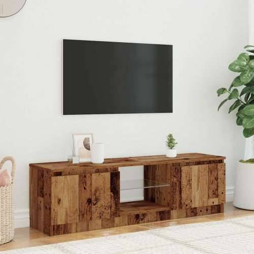 TV ormarić LED boja drva 140x40x35,5 cm konstruirano drvo - Staro drvo 140 x 40 x 36 cm 1 Cijena