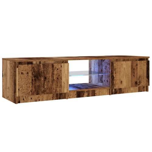 TV ormarić LED boja drva 140x40x35,5 cm konstruirano drvo - Staro drvo 140 x 40 x 36 cm 1 Cijena