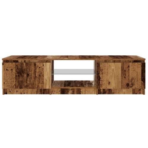 TV ormarić LED boja drva 140x40x35,5 cm konstruirano drvo - Staro drvo 140 x 40 x 36 cm 1 Cijena