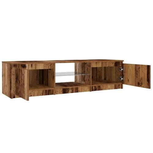 TV ormarić LED boja drva 140x40x35,5 cm konstruirano drvo - Staro drvo 140 x 40 x 36 cm 1 Cijena