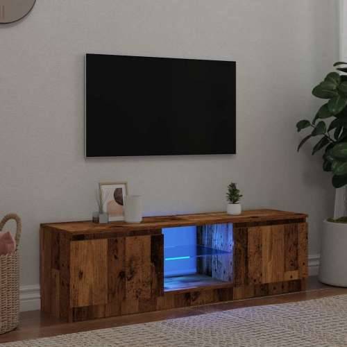 TV ormarić LED boja drva 140x40x36 cm konstruirano drvo - Staro drvo 140 x 40 x 36 cm 1 Cijena