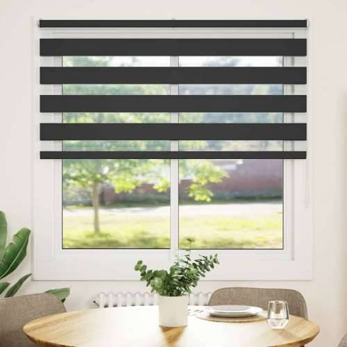 Zavjesa zebra crna 150x150 cm širina tkanine 145,9 cm poliester - Crna 150 x 150 cm Cijena