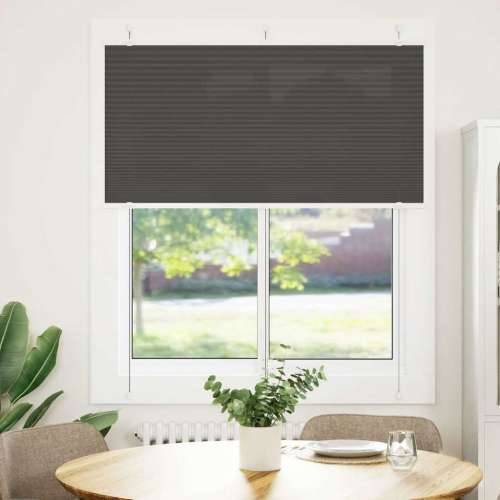 Plisirana roleta crna 120x100 cm širina tkanine 119,4 cm - Crna 120 x 100 cm Cijena