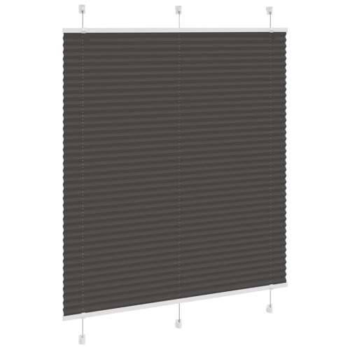 Plisirana roleta crna 120x100 cm širina tkanine 119,4 cm - Crna 120 x 100 cm Cijena