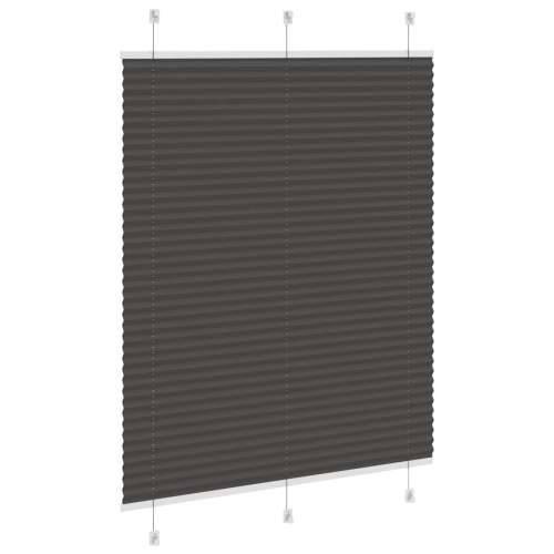 Plisirana roleta crna 110x150 cm širina tkanine 109,4 cm - Crna 110 x 150 cm Cijena