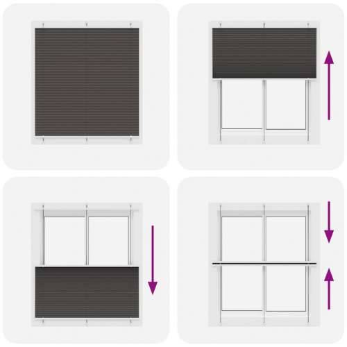 Plisirana roleta crna 120x150 cm širina tkanine 119,4 cm - Crna 120 x 150 cm Cijena