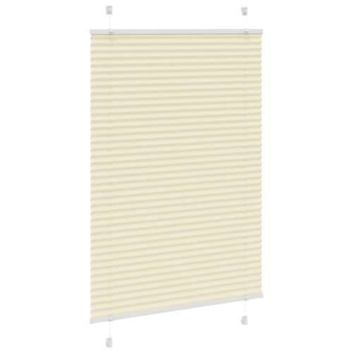 Plisirana roleta krem 85x100 cm širina tkanine 84,4 cm - Krema 85 x 100 cm Cijena