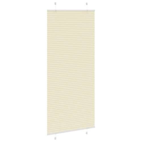 Plisirana roleta krem 85x200 cm širina tkanine 84,4 cm - Krema 85 x 200 cm Cijena