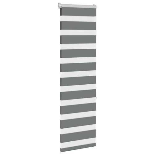 Zavjesa zebra 40x150 cm širina tkanine 35,9 cm poliester - Tamno siva 40 x 150 cm Cijena