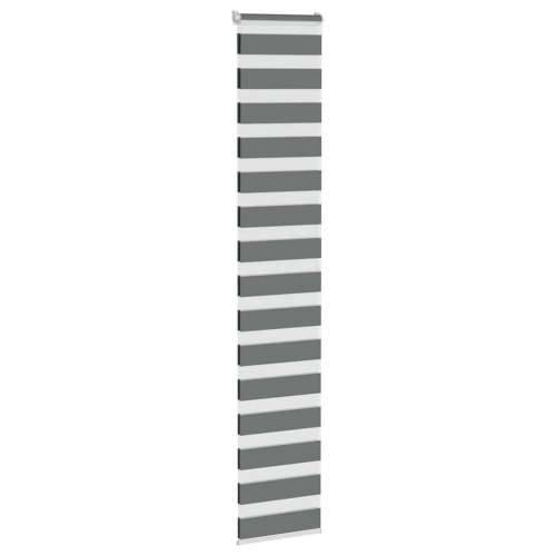 Zavjesa zebra 45x200 cm širina tkanine 40,9 cm poliester - Tamno siva 45 x 200 cm Cijena