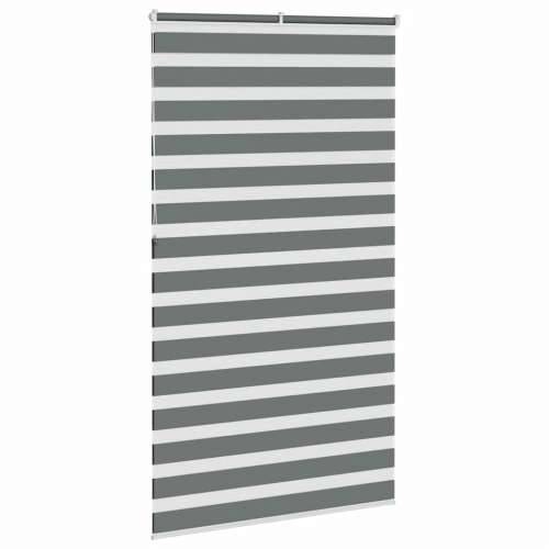 Zavjesa zebra 135x230 cm širina tkanine 130,9 cm poliester - Tamno siva 135 x 230 cm Cijena