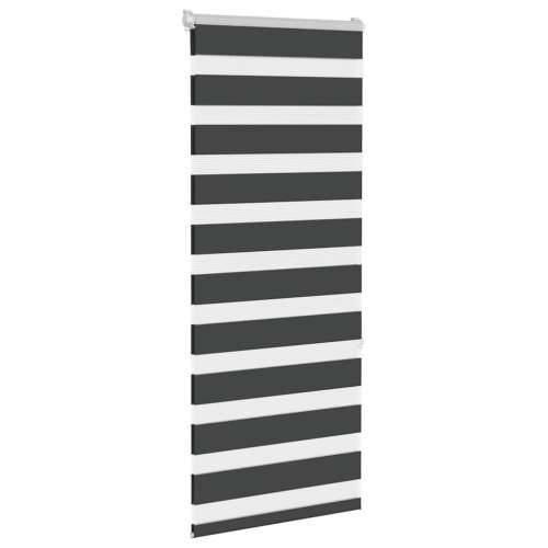 Zavjesa zebra crna 65x150 cm širina tkanine 60,9 cm poliester - Crna 65 x 150 cm Cijena