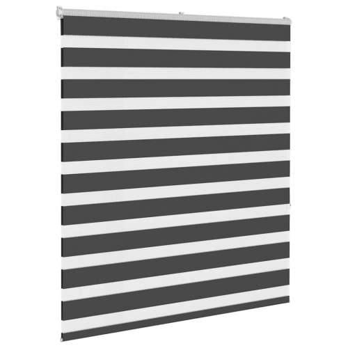 Zavjesa zebra crna 125x150 cm širina tkanine 120,9 cm poliester - Crna 125 x 150 cm Cijena