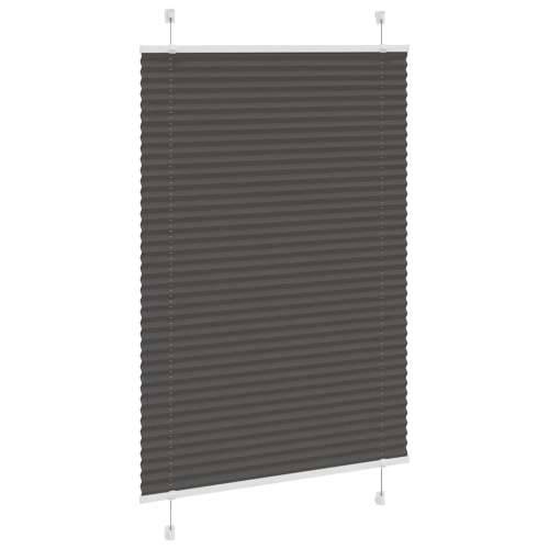 Plisirana roleta crna 85x100 cm širina tkanine 84,4 cm - Crna 85 x 100 cm Cijena