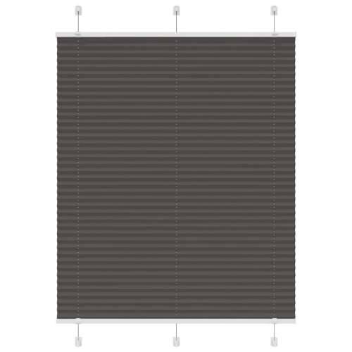 Plisirana roleta crna 110x100 cm širina tkanine 109,4 cm - Crna 110 x 100 cm Cijena