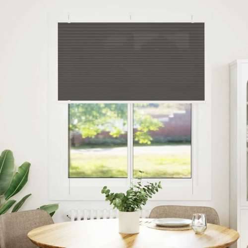 Plisirana roleta crna 110x100 cm širina tkanine 109,4 cm - Crna 110 x 100 cm Cijena