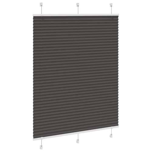 Plisirana roleta crna 110x100 cm širina tkanine 109,4 cm - Crna 110 x 100 cm Cijena
