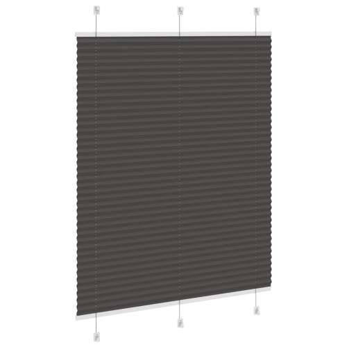 Plisirana roleta crna 110x100 cm širina tkanine 109,4 cm - Crna 110 x 100 cm Cijena