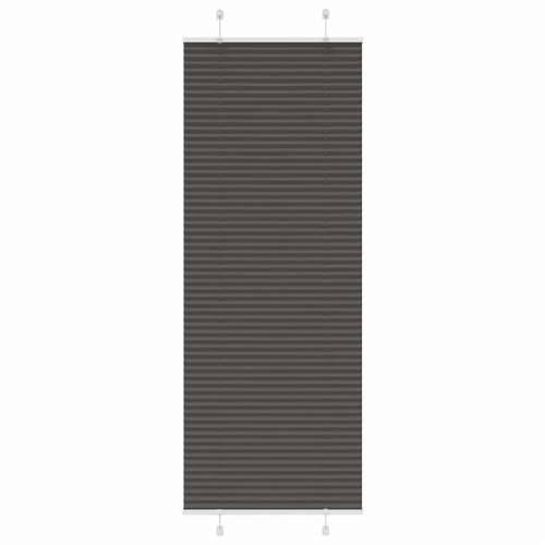 Plisirana roleta crna 70x200 cm širina tkanine 69,4 cm - Crna 70 x 200 cm Cijena