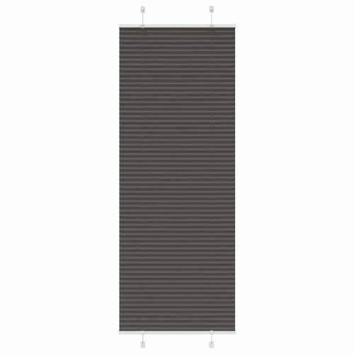 Plisirana roleta crna 80x200 cm širina tkanine 79,4 cm - Crna 80 x 200 cm Cijena