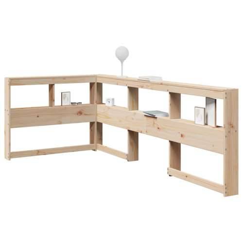 Polica za knjige uzglavlje L-oblika 90 cm borovine - Prirodna 108.5 x 208.5 x 80 cm 1 Cijena