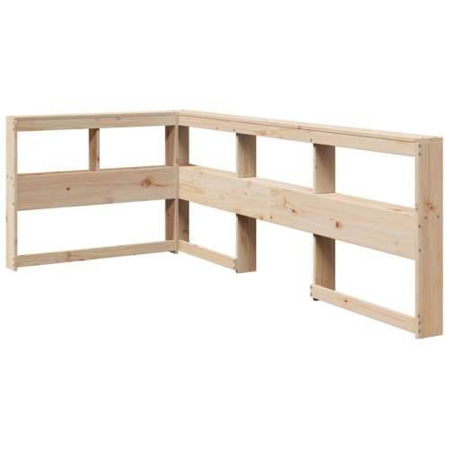 Polica za knjige uzglavlje L-oblika 90 cm borovine - Prirodna 108.5 x 208.5 x 80 cm 1 Cijena