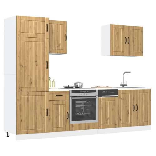 7-dijelni set kuhinjskih ormarića Lucca konstruiranog drva - hrast artisan 1 Cijena