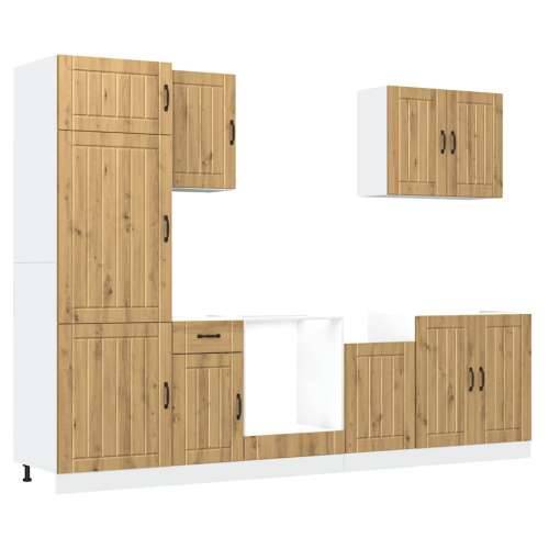 7-dijelni set kuhinjskih ormarića Lucca konstruiranog drva - hrast artisan 1 Cijena