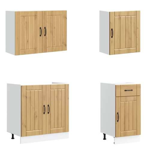 7-dijelni set kuhinjskih ormarića Lucca konstruiranog drva - hrast artisan 1 Cijena