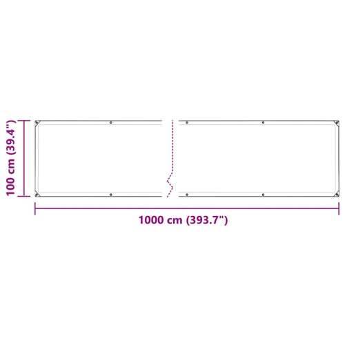 Prozirna cerada s ušicama 1x10 m polietilen - 1 x 10 m 1 Cijena