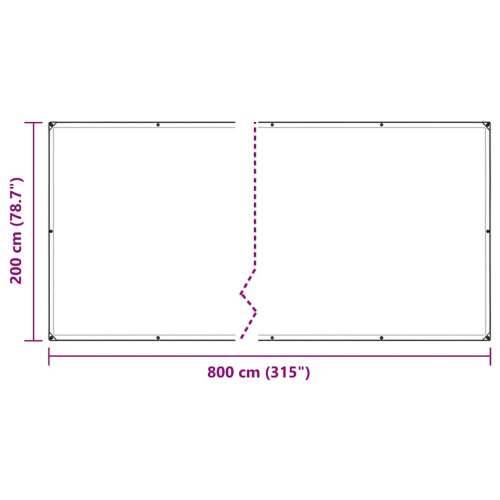 Prozirna cerada s ušicama 2x8 m polietilen - 2 x 8 m 1 Cijena