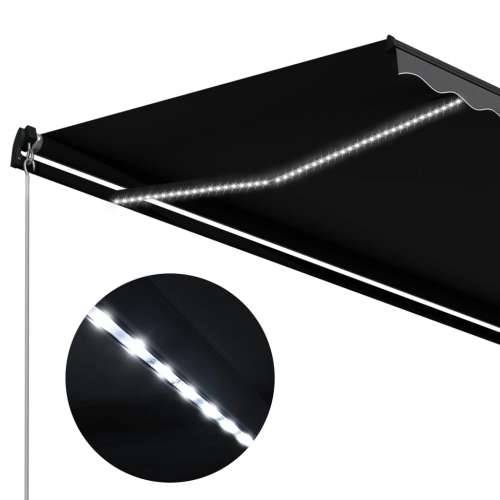 Tenda na ručno uvlačenje s LED svjetlima 350 x 250 cm antracit - Antracit 350 x 250 cm 1 Cijena