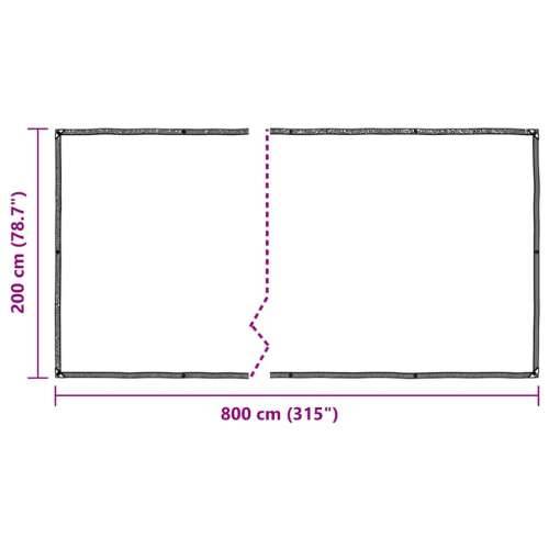 Prozirna cerada s ušicama 2x8 m polietilen - 2 x 8 m 1 Cijena
