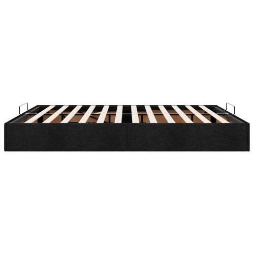 Otomanski okvir kreveta bez madraca crni 180x200 cm od tkanine - Crna 180 x 200 cm Cijena