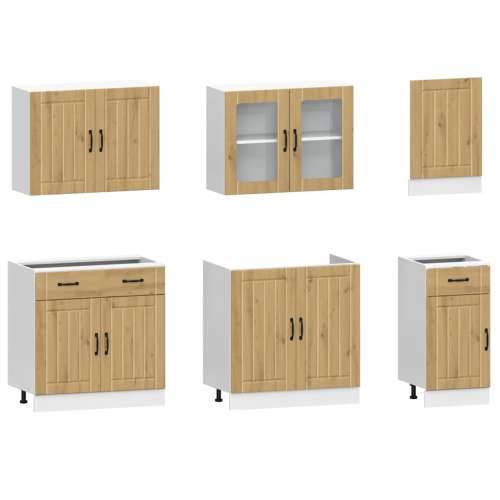7-dijelni set kuhinjskih ormarića Kalmar konstruiranog drva - hrast artisan 1 Cijena