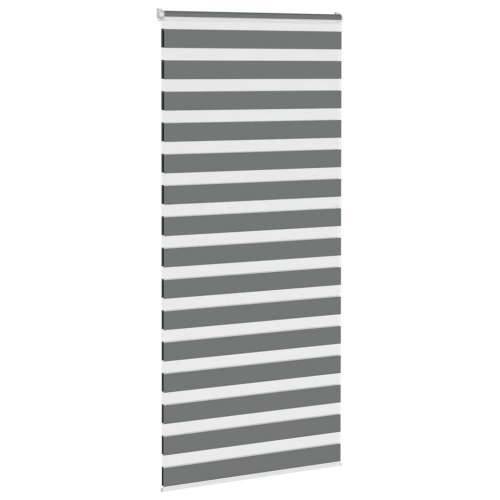 Zavjesa zebra 105x200 cm širina tkanine 100,9 cm poliester - Tamno siva 105 x 200 cm Cijena