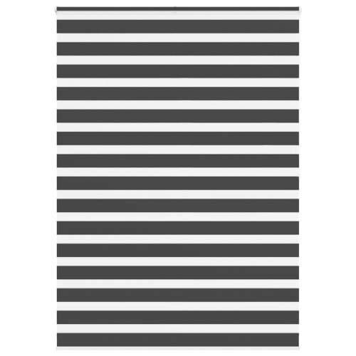 Zavjesa zebra crna 165x200 cm širina tkanine 160,9 cm poliester - Crna 165 x 200 cm Cijena
