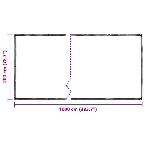 Prozirna cerada s ušicama 2x10 m polietilen - 2 x 10 m 1 Cijena