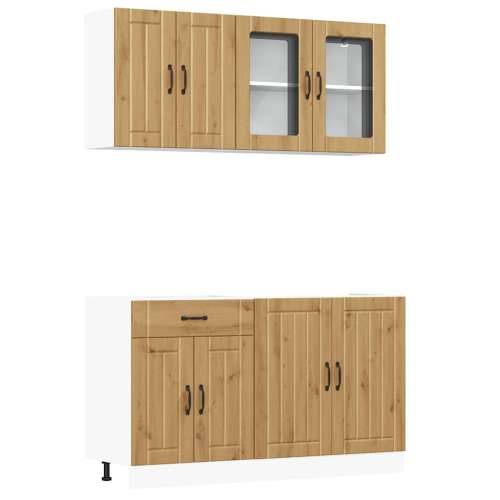 4-dijelni set kuhinjskih ormarića Kalmar konstruiranog drva - hrast artisan 1 Cijena