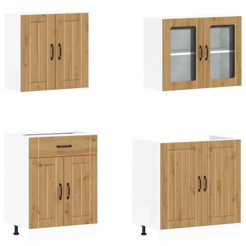 4-dijelni set kuhinjskih ormarića Kalmar konstruiranog drva - hrast artisan 1 Cijena