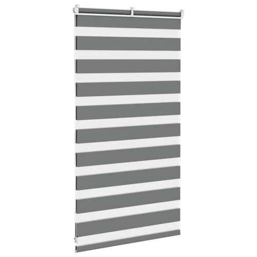 Zavjesa zebra 85x100 cm širina tkanine 80,9 cm poliester - Tamno siva 85 x 100 cm Cijena
