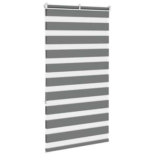Zavjesa zebra 85x150 cm širina tkanine 80,9 cm poliester - Tamno siva 85 x 150 cm Cijena